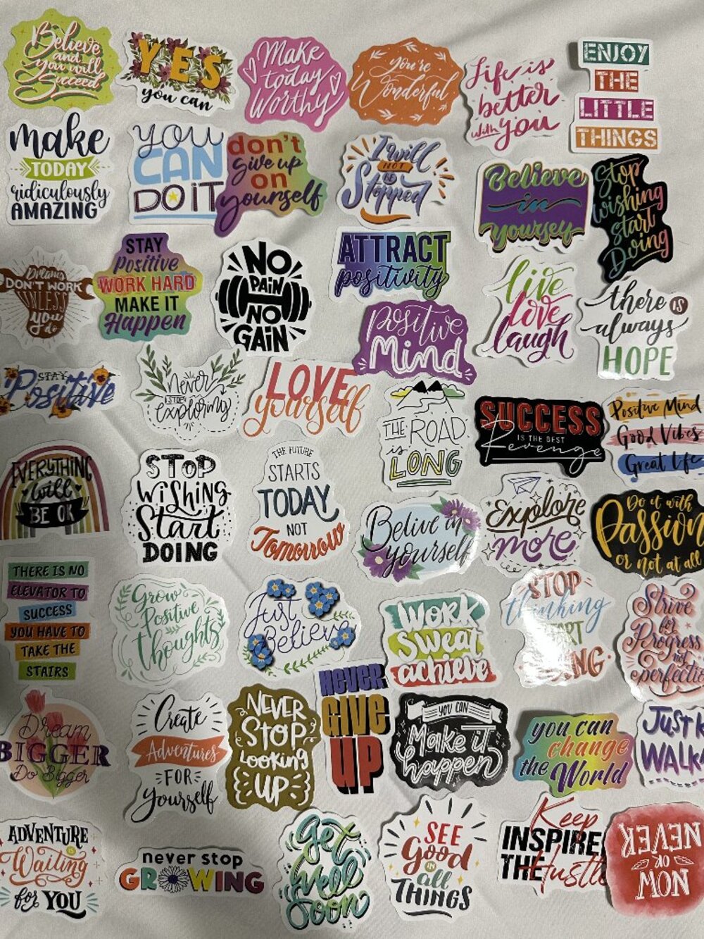 Inspirational Motivational Vinyl Stickers Pack - 99 Pieces